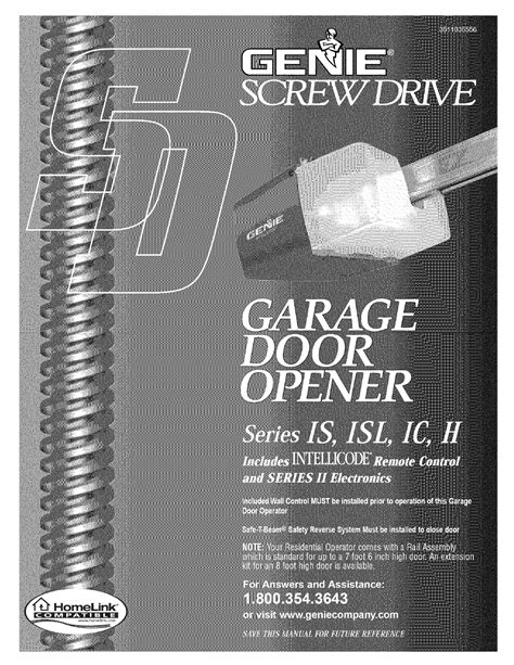 genie intellicode owner's manual.